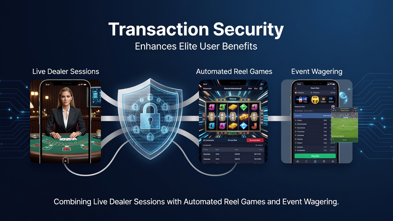 Smartphone-Plattform mit sicheren Transaktionen für Live-Dealer und Slots