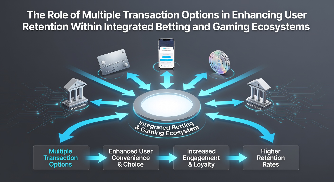 Vielfältige Transaktionsoptionen in integrierten Wett- und Gaming-Plattformen