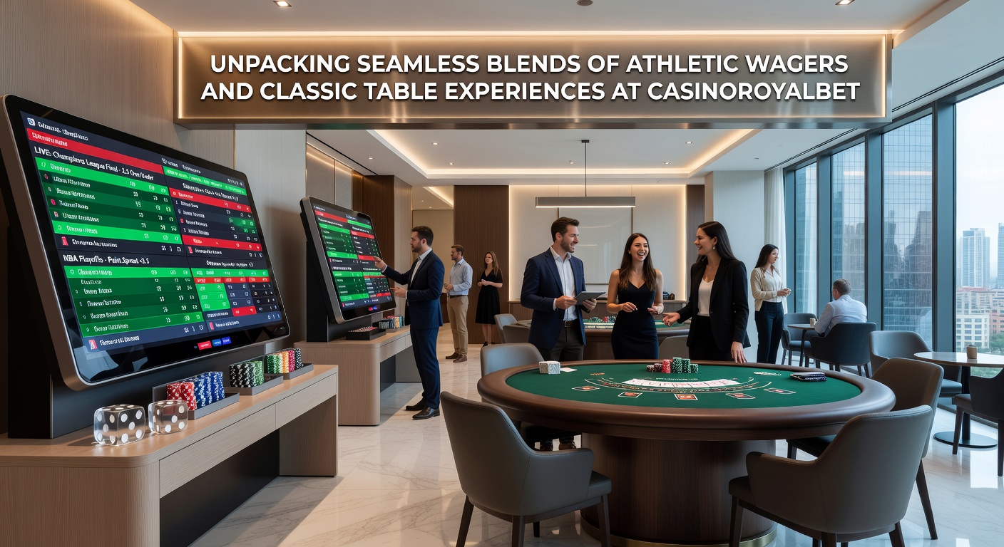 Integration von Sportwetten und Tischspielen bei Casinoroyalbet